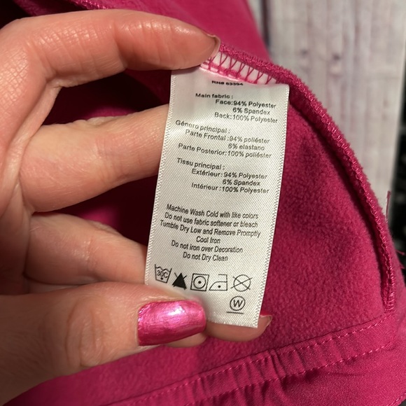 NWT ASICS pink hooded soft shell jacket - Picture 7 of 7